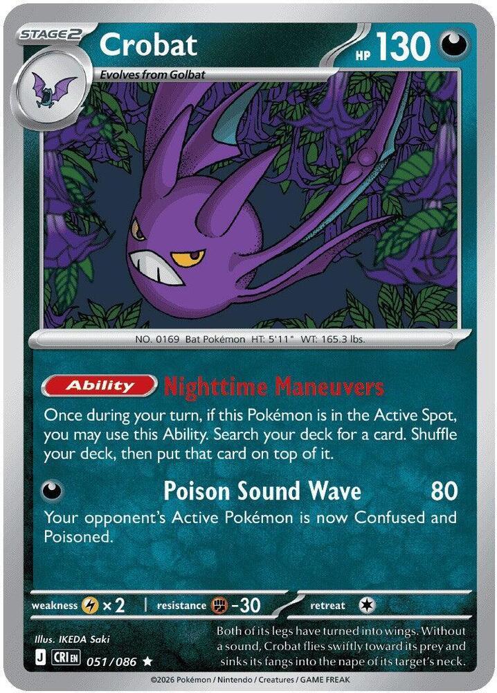 Chaos Rising Crobat [Holo] Pokémon card